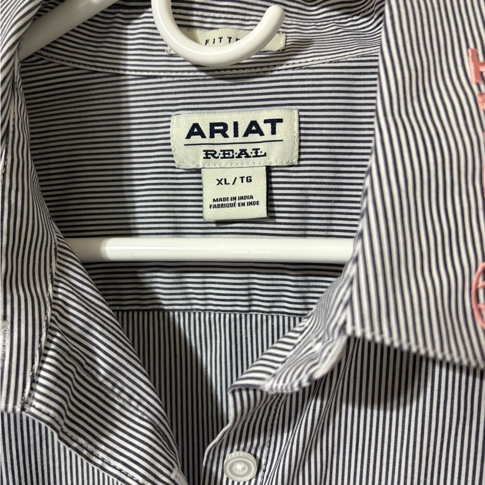 Ariat Kirby Stretch Vertical Striped Button Down Shirt - Picture 4 of 4